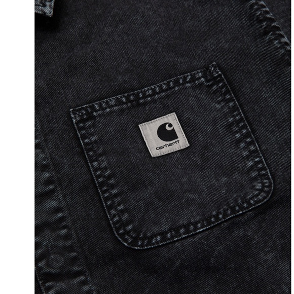 CARHARTT WIP Women's Sonora Shirt Jacket | Black (worn washed) - Picture 5 of 9